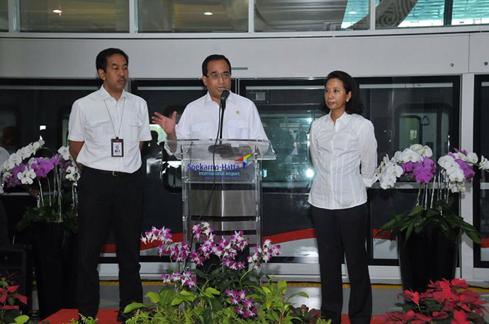 Menhub Luncurkan Sky Train Bandara Soetta di Hari Perhubungan Nasional