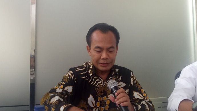 Sekretaris Menko Perekonomian Susiwijono Moegiarso di kantornya,