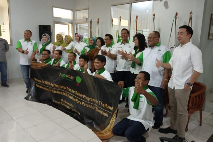hkti kirim 20 petani training di thailand