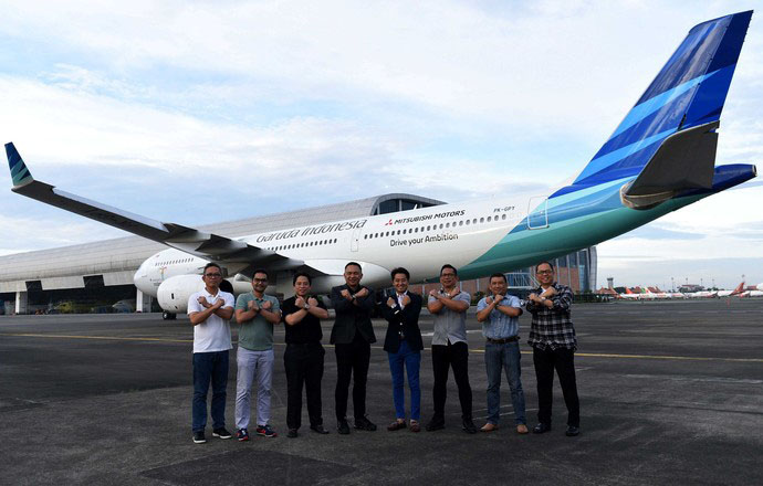 mitsubishi perkuat kerjasama dengan garuda indonesia