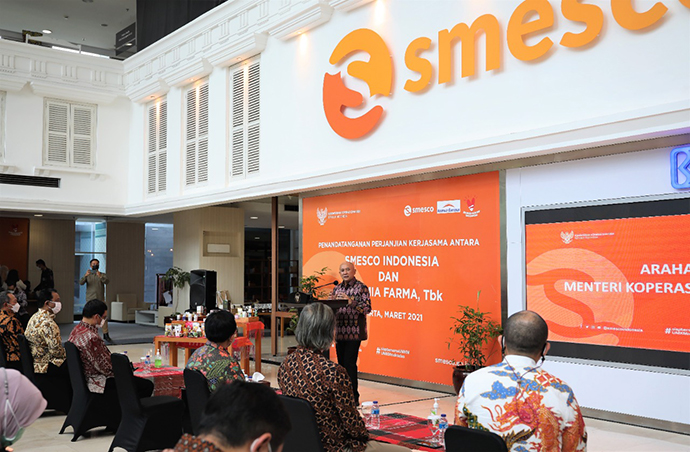 Dukung UMKM Naik Kelas, Smesco Gandeng Kimia Farma