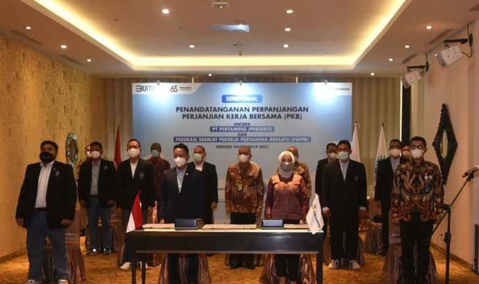 Pertamina - FSPPB Resmi Perpanjang PKB Terkait Hubungan Industrial