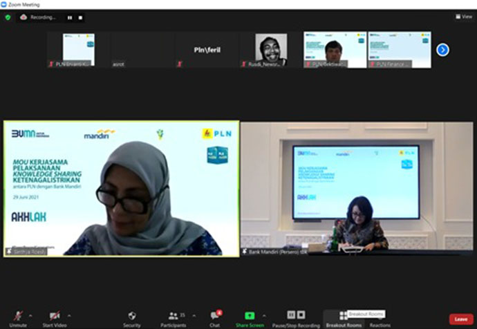 PLN Gandeng Bank Mandiri Perkuat Sektor Ketenagalistrikan