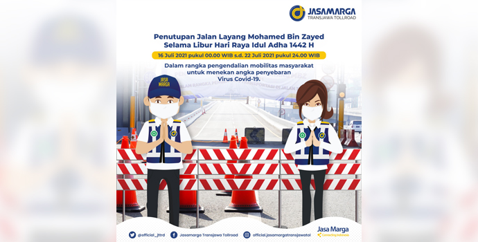 jalan tol mbz mulai ditutup tengah malam tadi 2