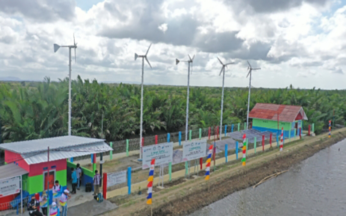 Desa Energi Berdikari Cilacap, Hadirkan Green Energy Bertenaga Surya dan Angin