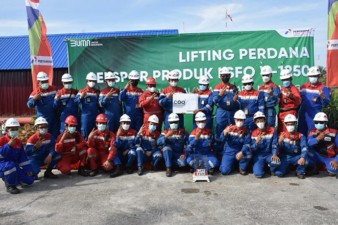 Wujud Kehandalan Kilang dan Pekerja Kompeten, PT KPI RU Sei Pakning Berhasil Produksi dan Lifting Perdana LSFO