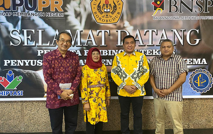 Hiptasi, Universitas Borobudur Dan BNSP Bersinergi Atasi Kelangkaan SDM Berkualitas Di Sektor Konstruksi