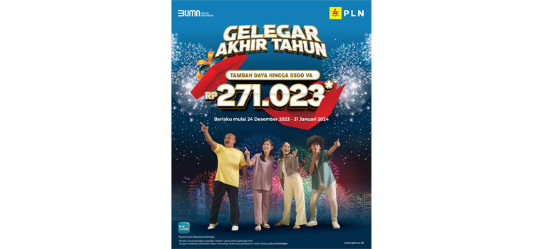 Spesial Sambut Tahun Baru, PLN Gelar Promo Tambah Daya Hingga 5.500 VA, Hanya Rp 217.023