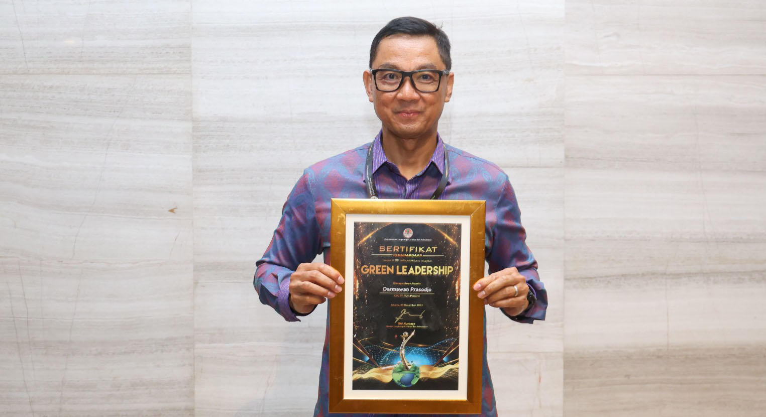 Dua Tahun Berturut-turut Darmawan Prasodjo Raih Green Leadership Utama Award, PLN Pecah Rekor Borong 20 Proper Emas KLHK 2023