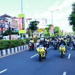 Road To Pertamina Grand Prix of Indonesia 2024, Dua Pembalap Pertamina Enduro VR46 Racing Team Parade Bareng Komunitas Klub Motor Bali