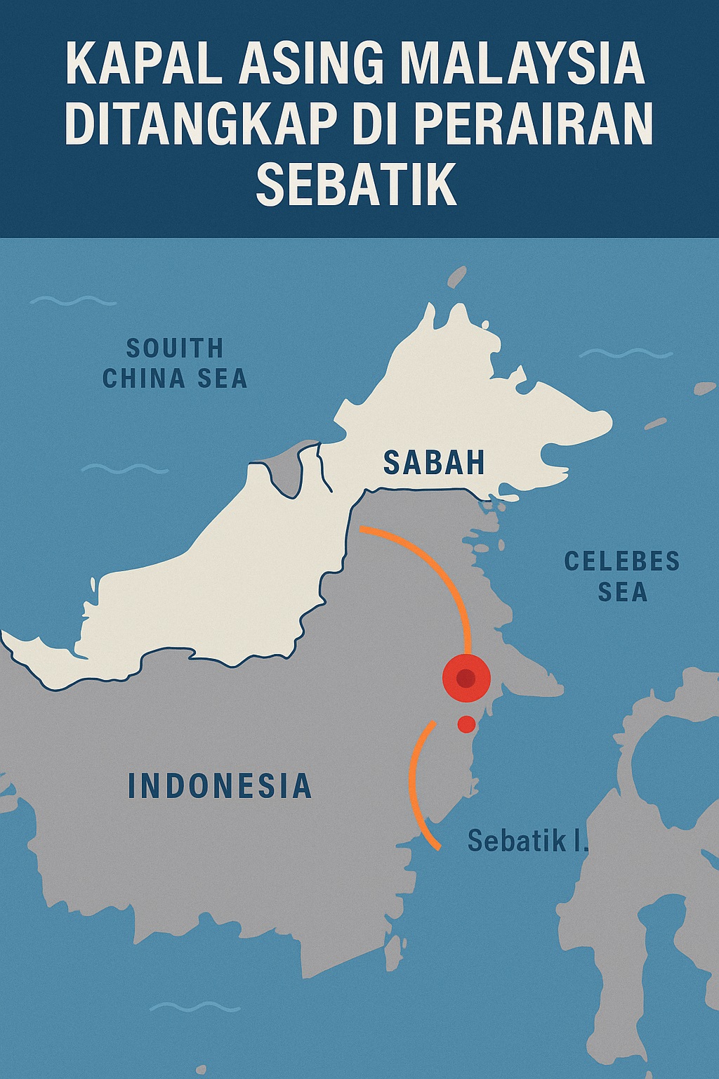 Kapal Ikan Asing Malaysia Ditangkap di Perairan Sebatik, Angkut Kerapu & Kakap Merah