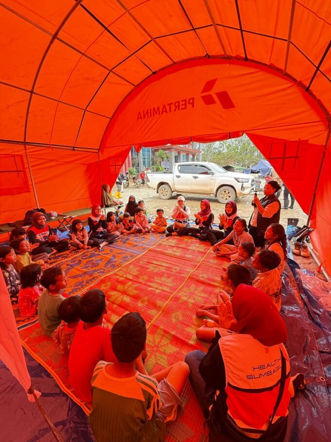 Relawan Pertamina Peduli Bergerak Cepat, Warga Korban Banjir Sumatra Terlayani Hingga Permukiman