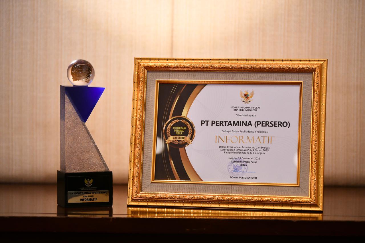 Pertamina Tembus 5 Besar BUMN Paling Informatif 2025, Nilai KIP Nyaris Maksimal