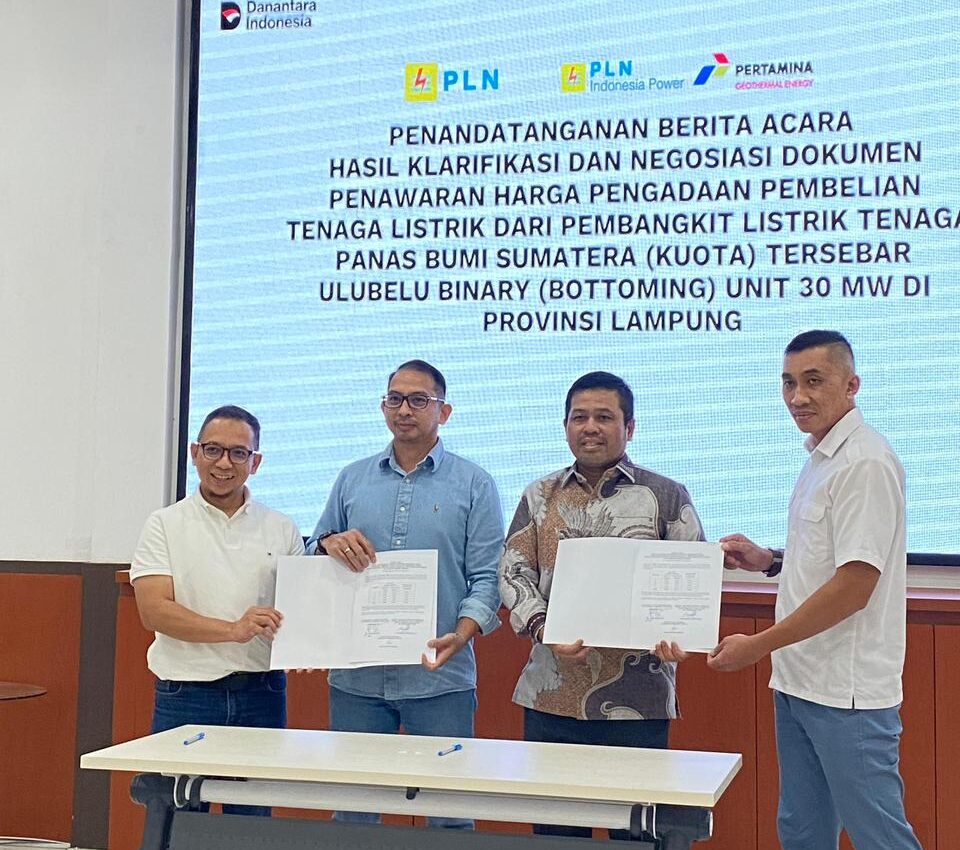 Lampu Hijau Tarif Ulubelu, Proyek Panas Bumi 30 MW PGE–PLN IP Kian Ngebut