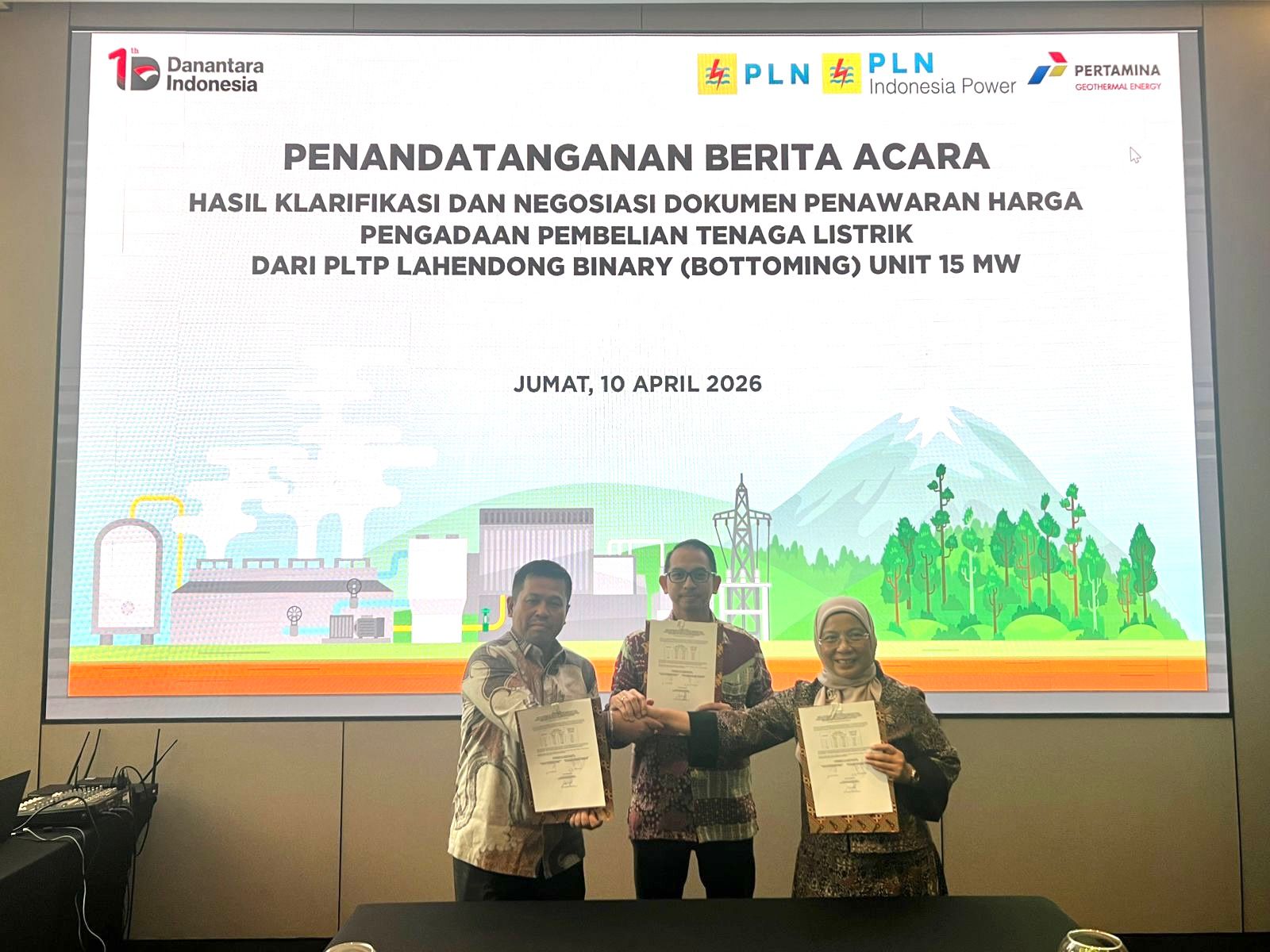 Proyek PLTP Lahendong 15 MW Masuk Tahap Lanjut Usai Kesepakatan Tarif Listrik PGE-PLN IP