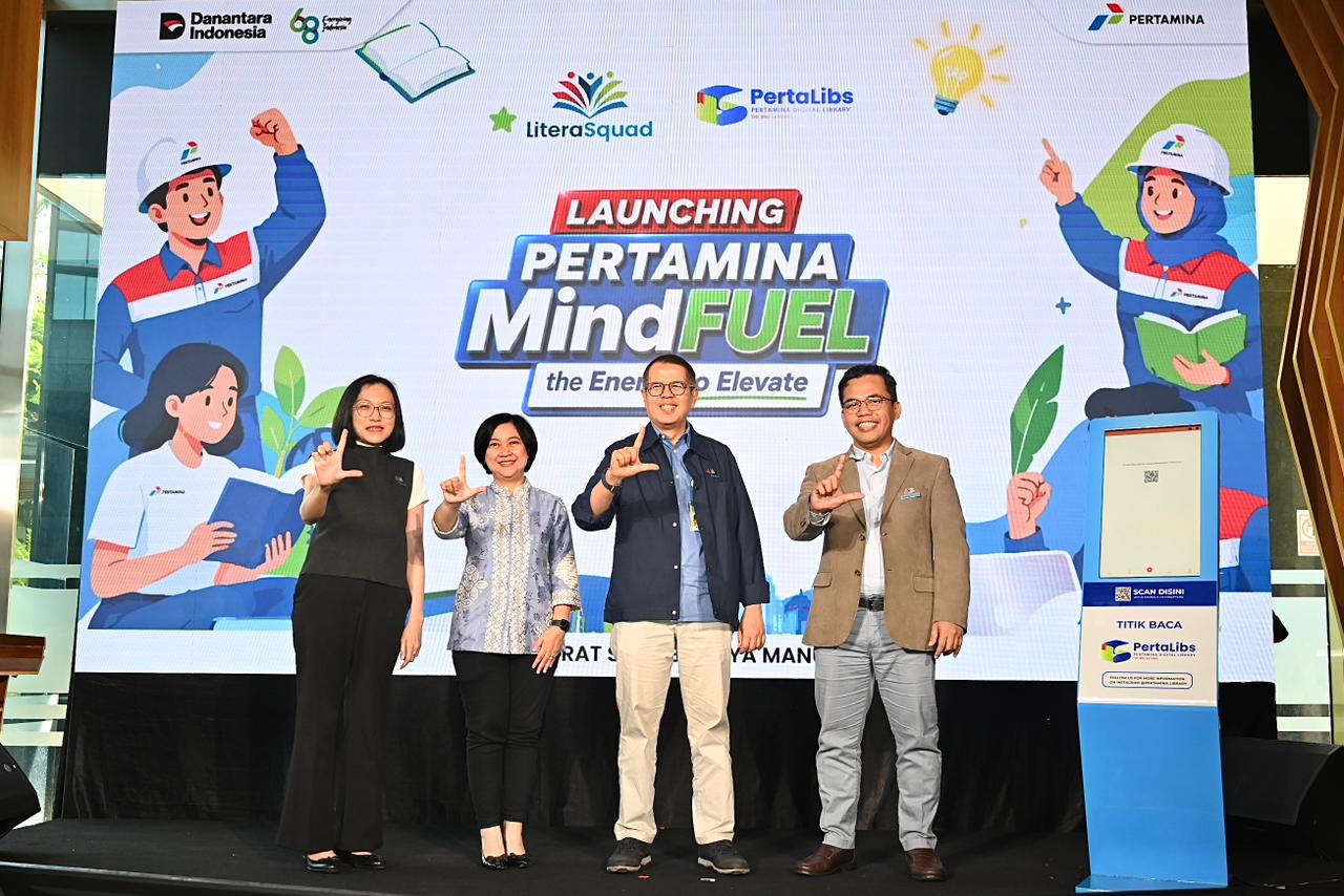 Pertamina Perkuat Budaya Literasi, Tugu PertaLibs Resmi Hadir di Kantor Grup