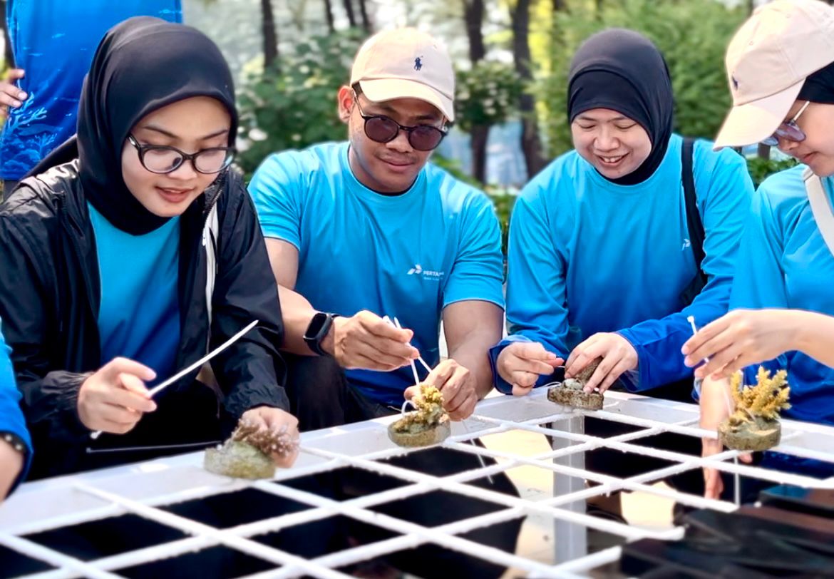 Pertamina Trans Kontinental Perkuat Konservasi Laut, 300 Fragmen Karang Ditanam di Pulau Pramuka