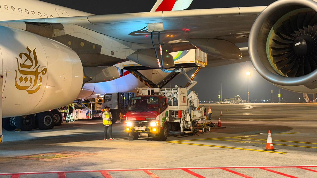 A380 Emirates Perdana di Soetta, Pertamina Layani Pengisian Avtur Berkapasitas Besar