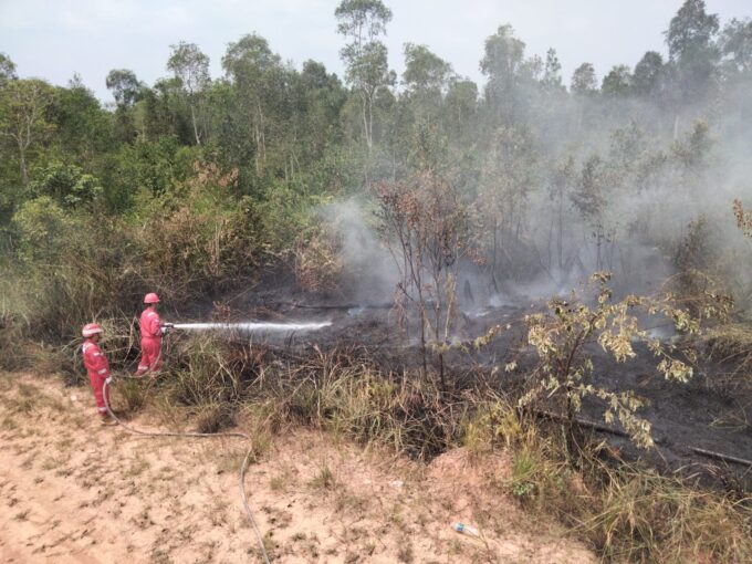 Karhutla di Muba Belum Reda, Tim Pertamina EP Ramba Sudah 17 Kali Bertindak