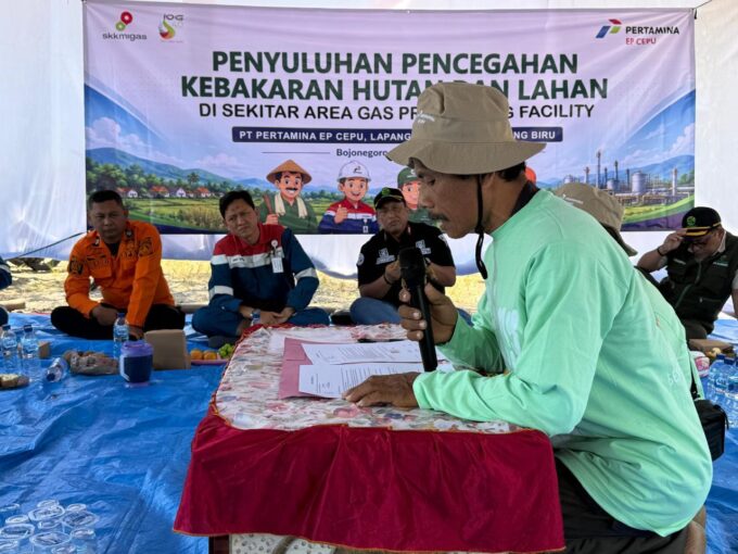 PEPC Pasang Tameng Karhutla di Lapangan Gas JTB, Pesanggem Turun Tangan