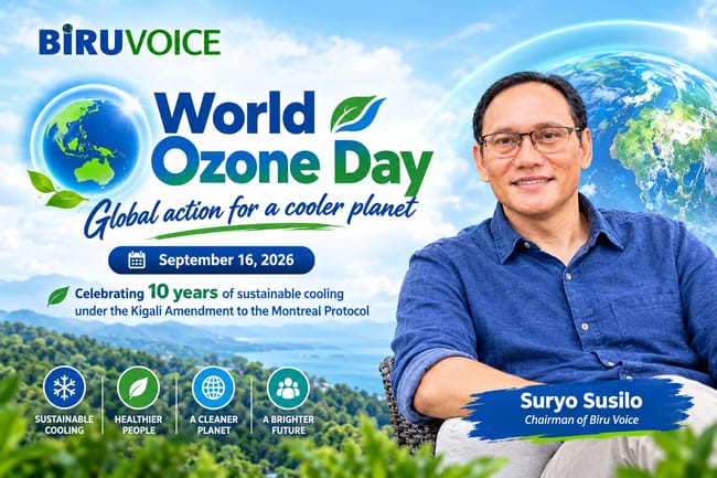 Bumi Makin Panas! Ketua Biru Voice Suryo: Perlindungan Ozon Harus Jadi Langkah Strategis Atasi Krisis Iklim!
